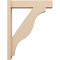 Ekena Millwork 6-in W x 26-in D x 34-in H Funston Block Rough Cedar Woodgrain TimberThane Outlooker, Primed Tan OUTUR060X26X34FST44RCPR - alternate 6